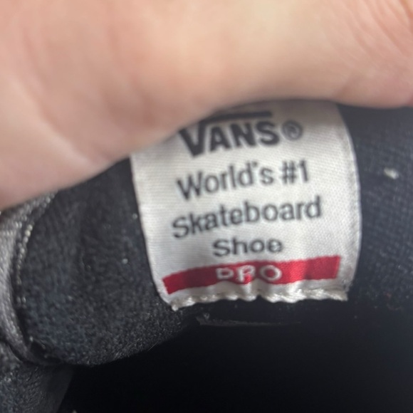 VANS PRO Skate Gray/Black Canvas Padded Tongue Low-Top Lace Up Shoes Mens Sz 10 - Picture 15 of 17